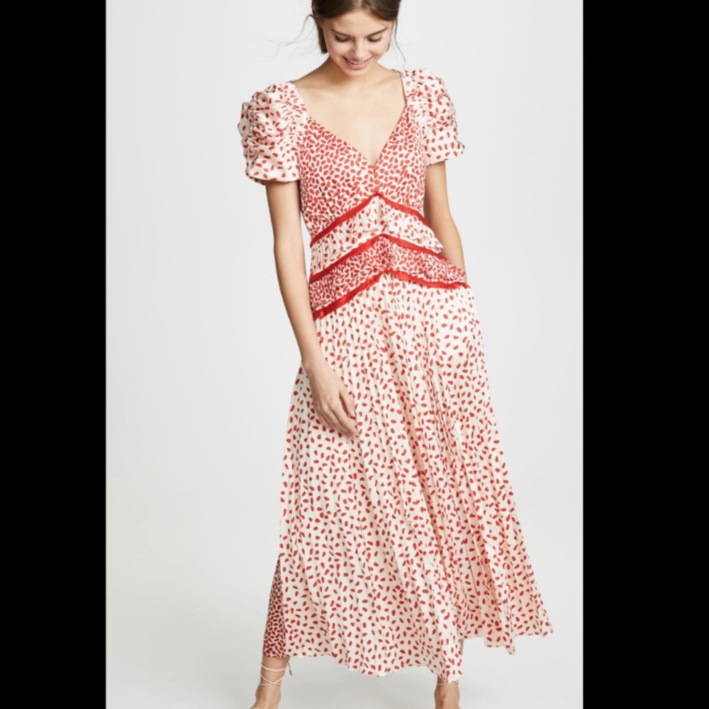 Self-Portrait Red Polka Dot Dress